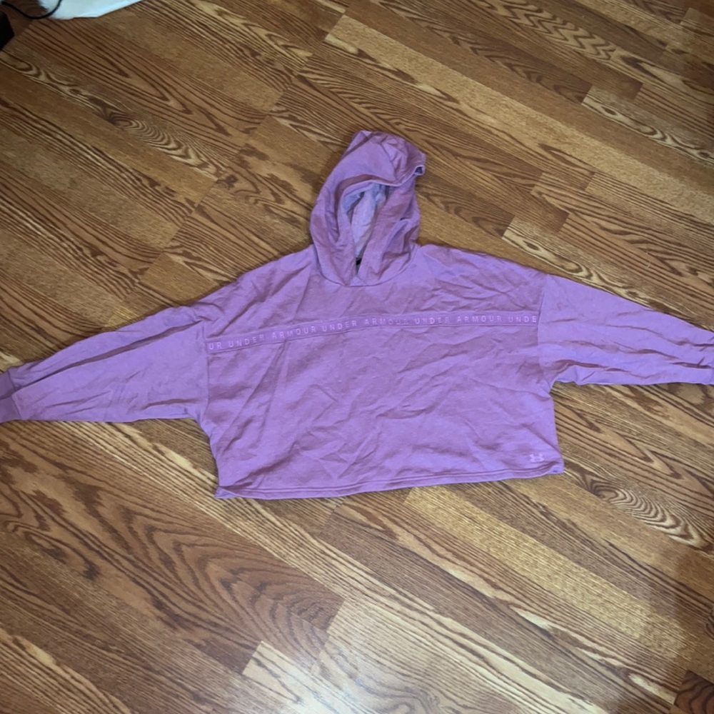 Under armor hoodie cropped